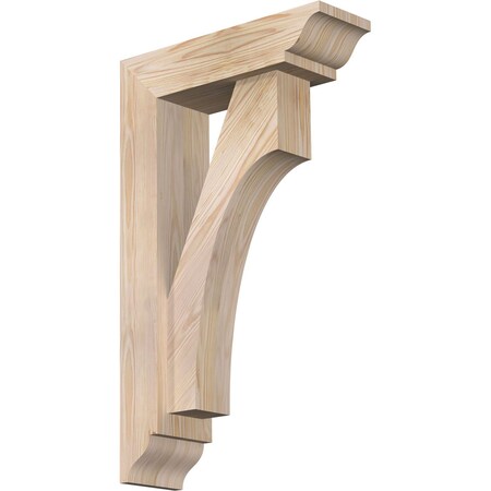 Ekena Millwork Westlake Traditional Smooth Bracket w/ Offset Brace, Douglas Fir, 5 1/2"W x 18"D x 30"H BKT0604X18X30WTL01SDF